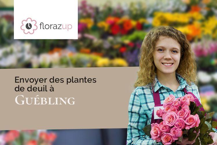 compositions florales pour un décès à Guébling (Moselle/57260)