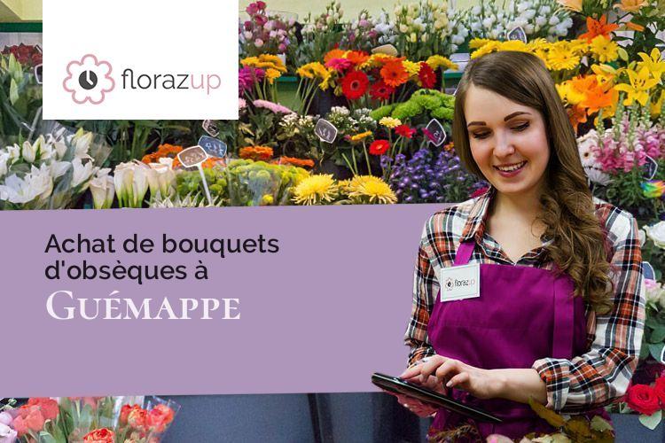 compositions florales pour un deuil à Guémappe (Pas-de-Calais/62128)