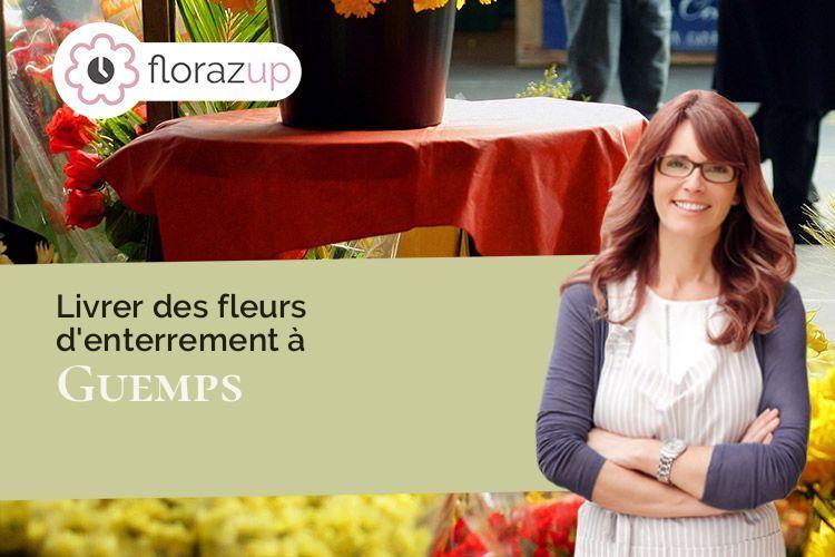 couronnes florales pour un décès à Guemps (Pas-de-Calais/62370)