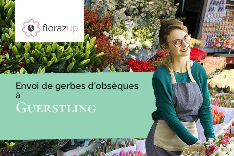 compositions florales pour un deuil à Guerstling (Moselle/57320)