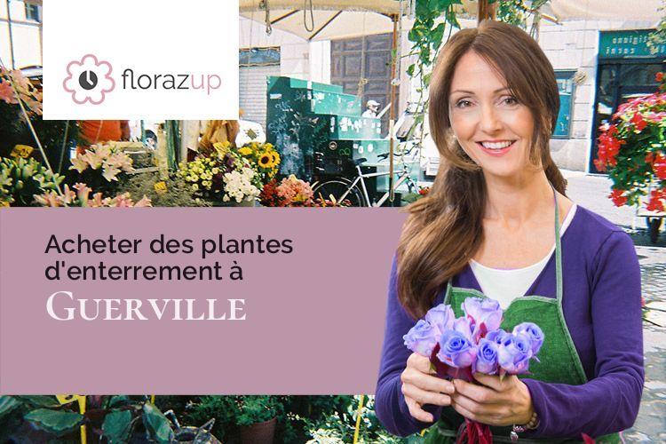 fleurs deuil pour un décès à Guerville (Seine-Maritime/76340)