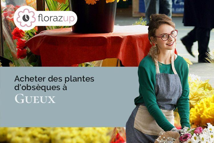 créations de fleurs pour un décès à Gueux (Marne/51390)