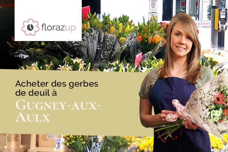 couronnes florales pour un décès à Gugney-aux-Aulx (Vosges/88450)