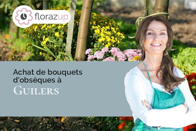créations de fleurs pour des funérailles à Guilers (Finistère/29820)