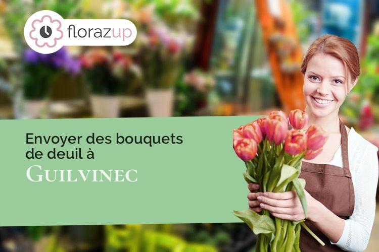 créations de fleurs pour un enterrement à Guilvinec (Finistère/29730)