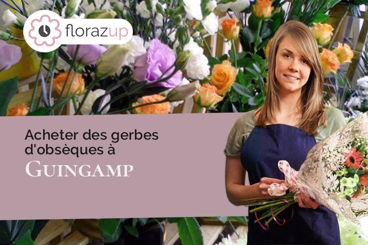 fleurs deuil pour un deuil à Guingamp (Côtes-d'Armor/22200)