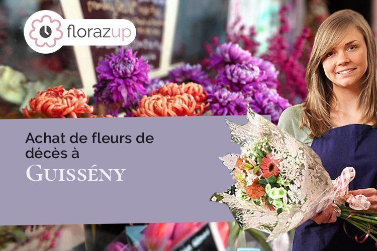 compositions de fleurs pour un décès à Guissény (Finistère/29880)