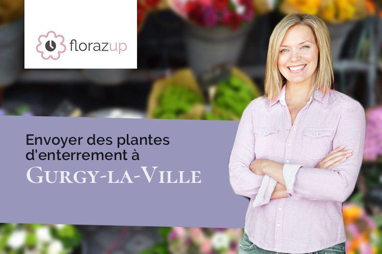 fleurs deuil pour des obsèques à Gurgy-la-Ville (Côte-d'Or/21290)