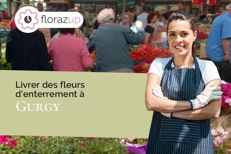 coeur de fleurs pour une crémation à Gurgy (Yonne/89250)