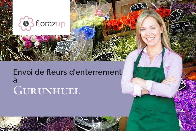 coupes de fleurs pour des funérailles à Gurunhuel (Côtes-d'Armor/22390)