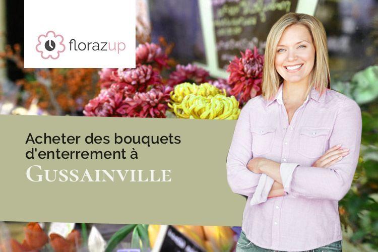 couronnes florales pour un deuil à Gussainville (Meuse/55400)