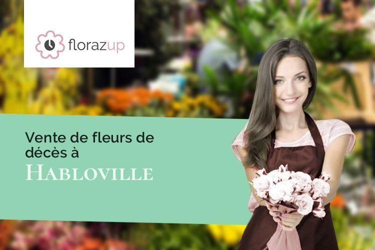 compositions florales pour un enterrement à Habloville (Orne/61210)