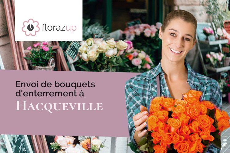 coeurs de fleurs pour un décès à Hacqueville (Eure/27150)