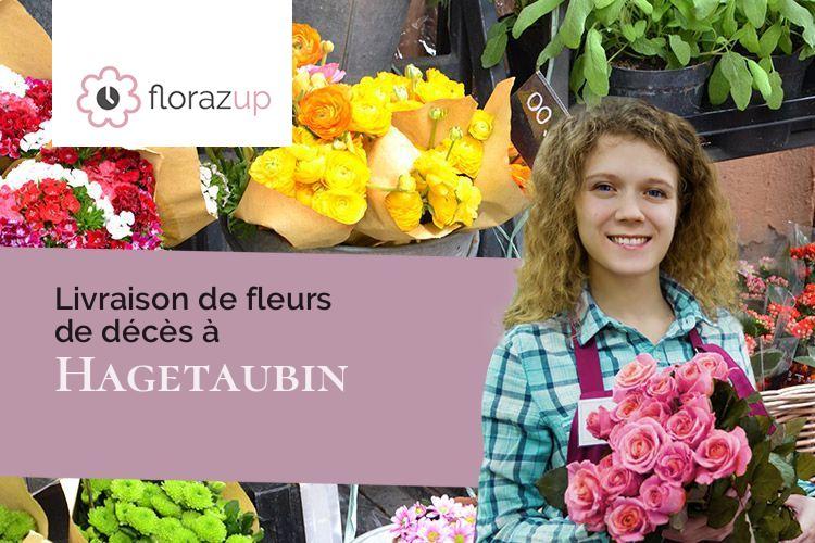 coeurs de fleurs pour un enterrement à Hagetaubin (Pyrénées-Atlantiques/64370)