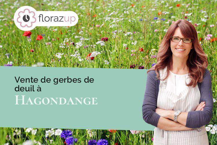 coeur de fleurs pour un enterrement à Hagondange (Moselle/57300)