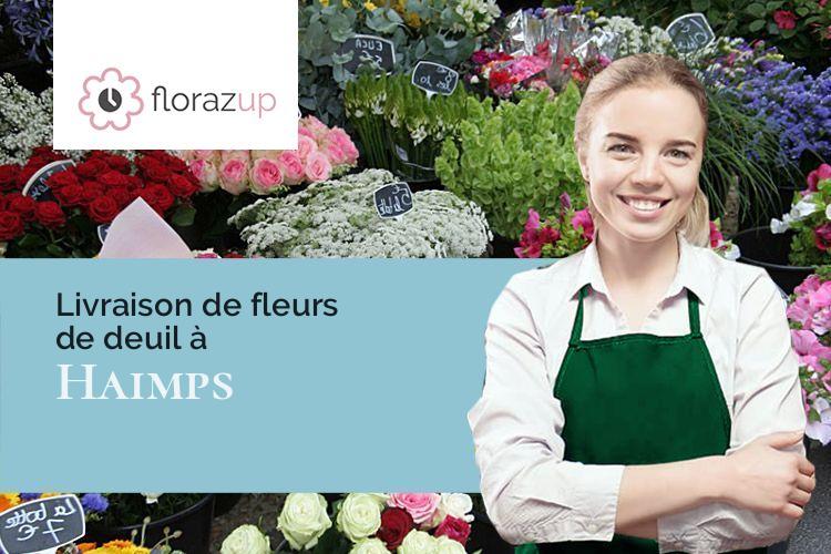 compositions florales pour des funérailles à Haimps (Charente-Maritime/17160)