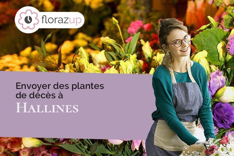 coupes de fleurs pour des funérailles à Hallines (Pas-de-Calais/62570)