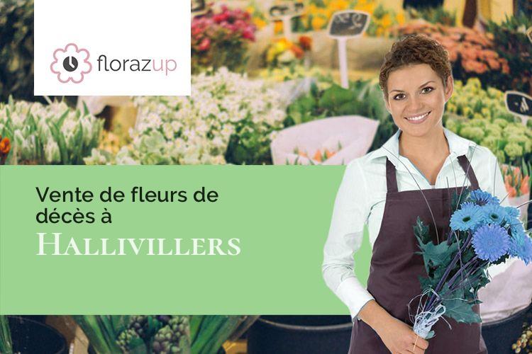 bouquets de fleurs pour un enterrement à Hallivillers (Somme/80250)