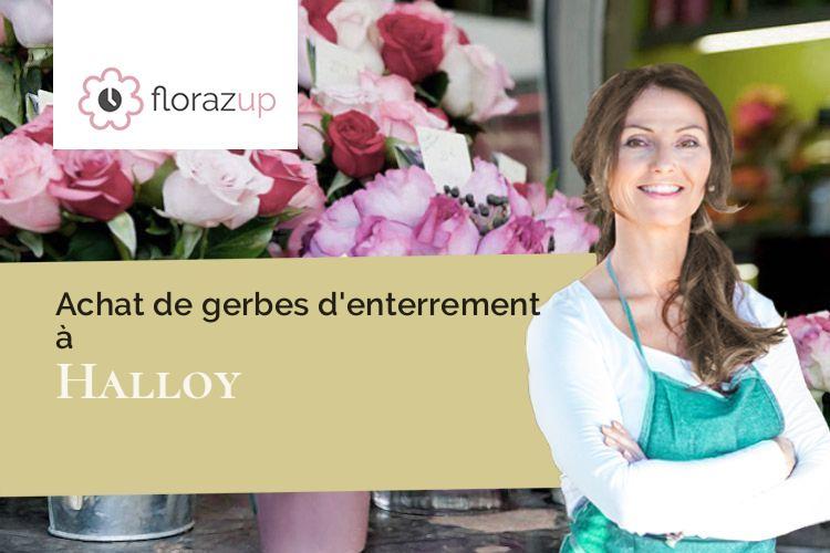 coupes de fleurs pour un décès à Halloy (Pas-de-Calais/62760)