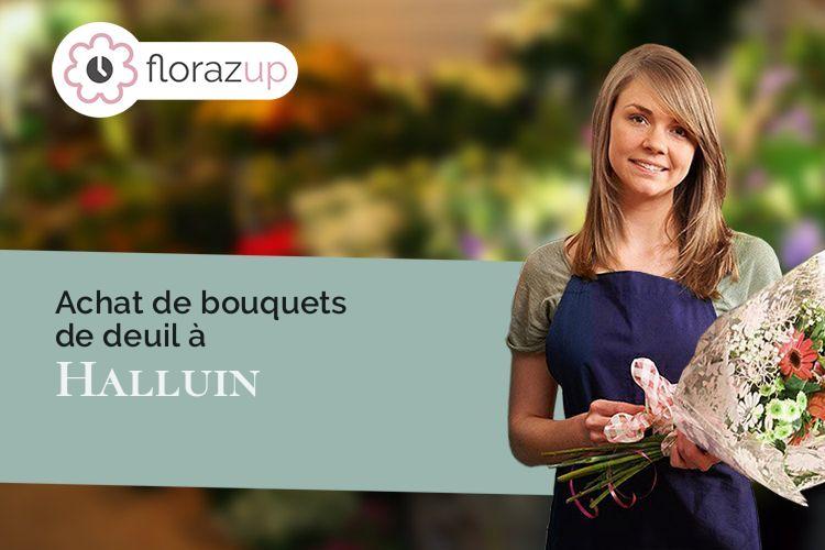 créations florales pour des funérailles à Halluin (Nord/59250)