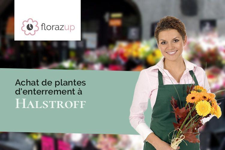 compositions de fleurs pour un deuil à Halstroff (Moselle/57480)