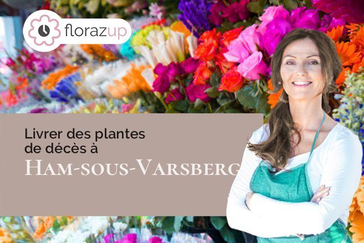 coupes de fleurs pour une crémation à Ham-sous-Varsberg (Moselle/57880)