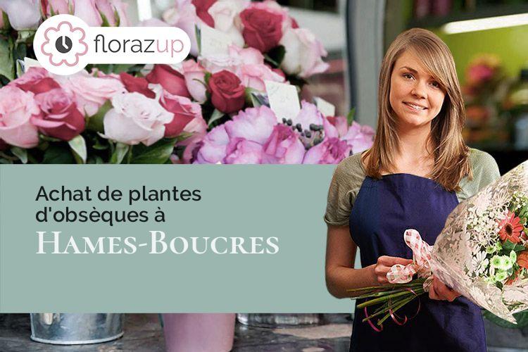 coeur de fleurs pour un enterrement à Hames-Boucres (Pas-de-Calais/62340)