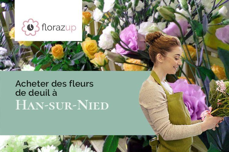 compositions de fleurs pour des obsèques à Han-sur-Nied (Moselle/57580)