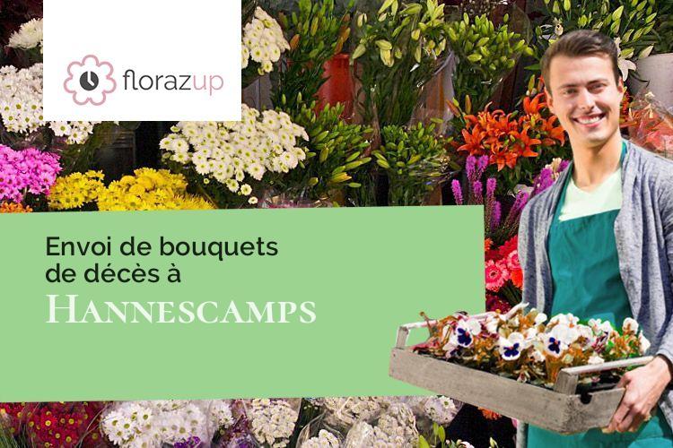 compositions de fleurs pour un enterrement à Hannescamps (Pas-de-Calais/62111)