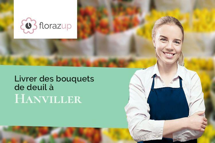 bouquets de fleurs pour un deuil à Hanviller (Moselle/57230)