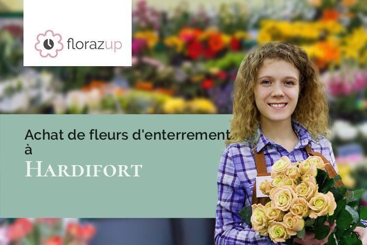 créations de fleurs pour un enterrement à Hardifort (Nord/59670)