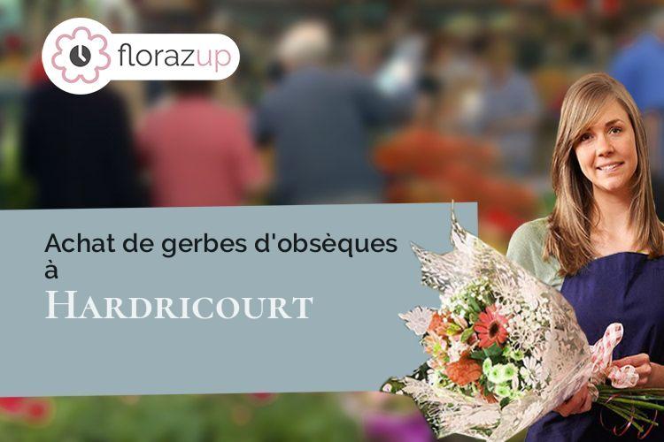 créations de fleurs pour un deuil à Hardricourt (Yvelines/78250)