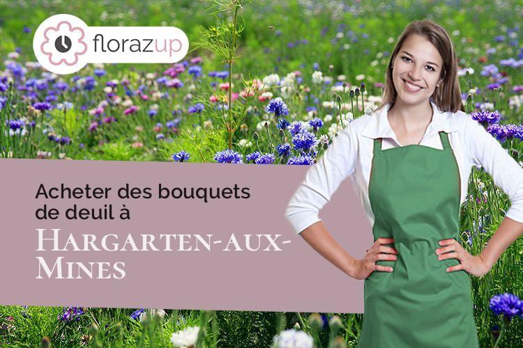 coeur de fleurs pour un deuil à Hargarten-aux-Mines (Moselle/57550)