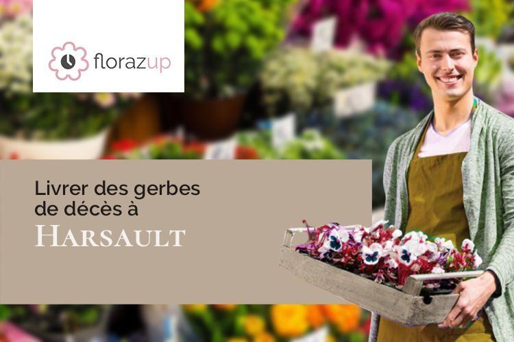 compositions de fleurs pour un enterrement à Harsault (Vosges/88240)