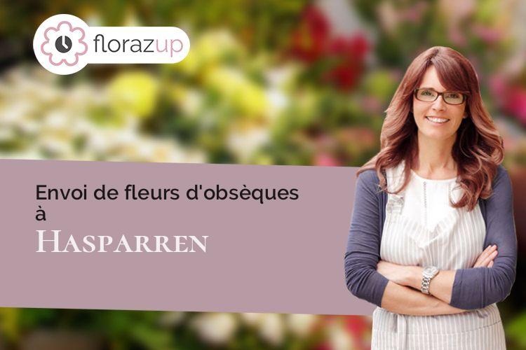 gerbes de fleurs pour un décès à Hasparren (Pyrénées-Atlantiques/64240)