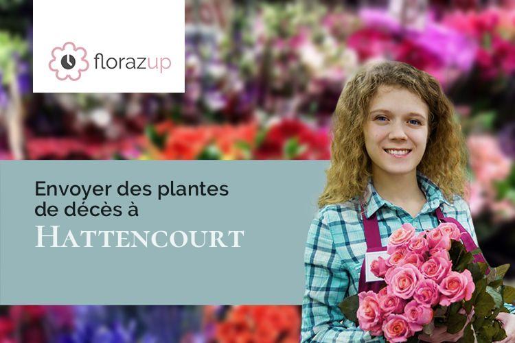 créations de fleurs pour un décès à Hattencourt (Somme/80700)