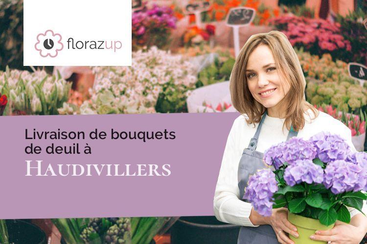 créations florales pour des obsèques à Haudivillers (Oise/60510)