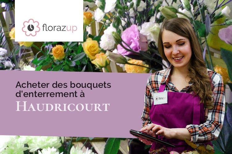 compositions florales pour des obsèques à Haudricourt (Seine-Maritime/76390)