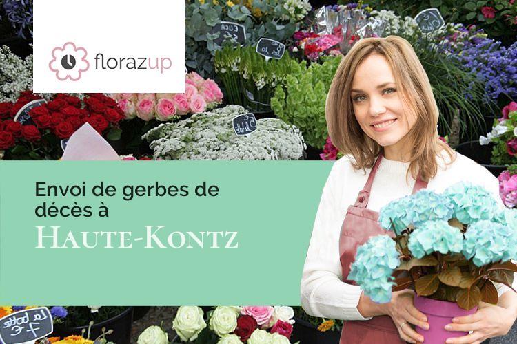 gerbes de fleurs pour un deuil à Haute-Kontz (Moselle/57480)