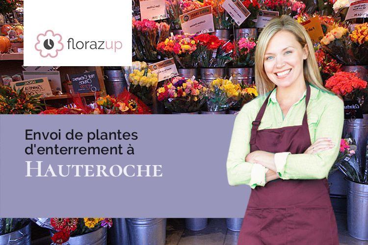 croix de fleurs pour un enterrement à Hauteroche (Côte-d'Or/21150)