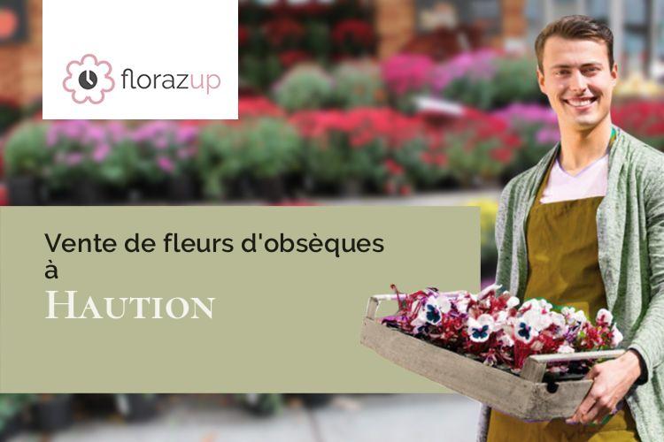 couronnes florales pour un enterrement à Haution (Aisne/02140)