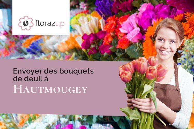 couronnes de fleurs pour un enterrement à Hautmougey (Vosges/88240)