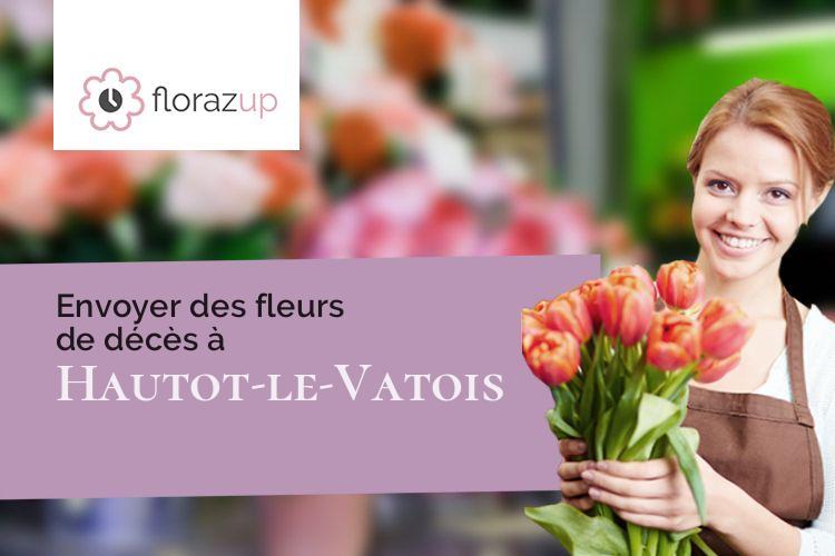 coupes de fleurs pour un deuil à Hautot-le-Vatois (Seine-Maritime/76190)