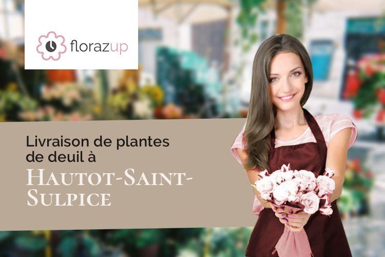 coeurs de fleurs pour un deuil à Hautot-Saint-Sulpice (Seine-Maritime/76190)
