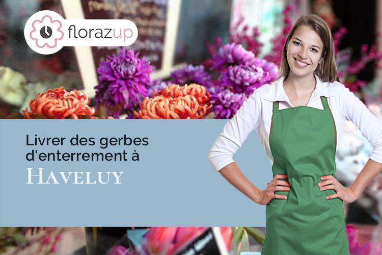 compositions de fleurs pour un décès à Haveluy (Nord/59255)