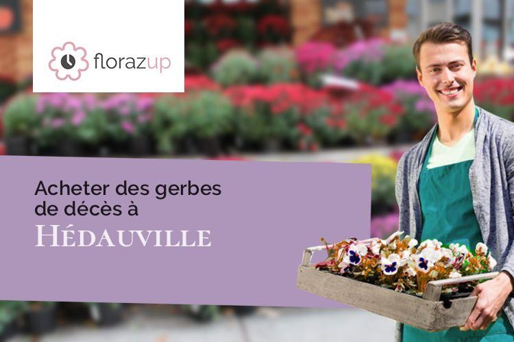 créations florales pour un décès à Hédauville (Somme/80560)
