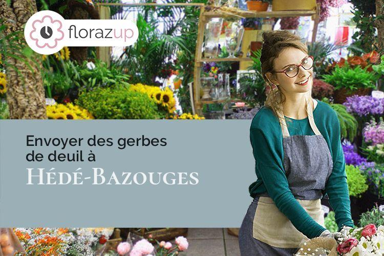 couronnes de fleurs pour un décès à Hédé-Bazouges (Ille-et-Vilaine/35630)