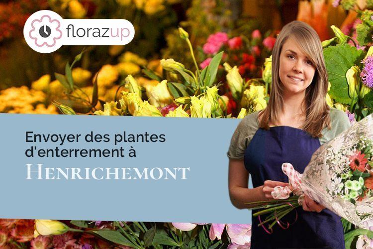 bouquets de fleurs pour un deuil à Henrichemont (Cher/18250)