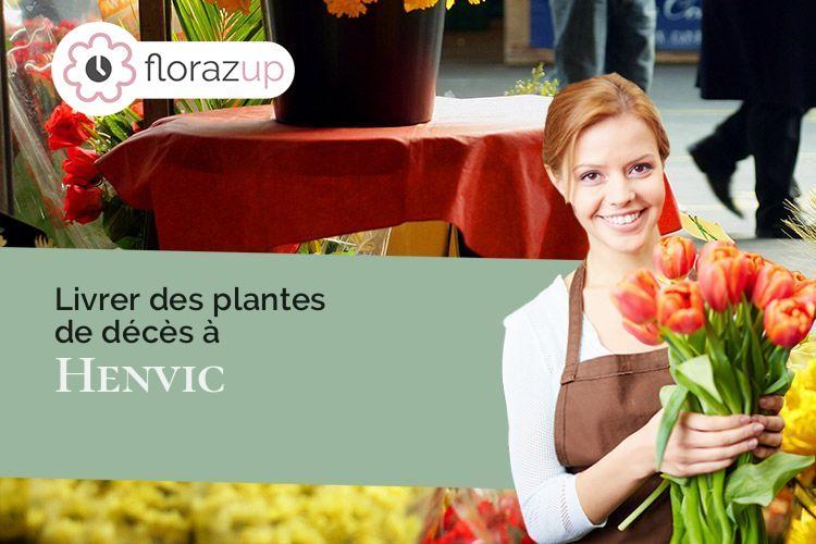 couronnes de fleurs pour un décès à Henvic (Finistère/29670)