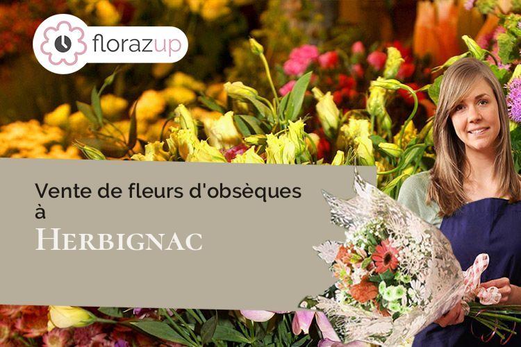 gerbes de fleurs pour un deuil à Herbignac (Loire-Atlantique/44410)